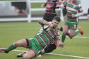 Keighley captain Adam Horsfall scored his side's final try in their 24-7 win on Saturday. Picture: Charlie Perry.