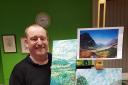 Matthew Evans gave a demonstration to Keighley Art Club