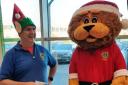 Roary joins Keighley Lions at the collection in Asda