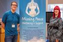Emma pictured with Missing Peace Wellbeing + Support co-founder Nick Smith
