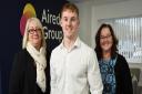 New Airedale Group trio Jacquie Hodgson, Harrison Firth and Louise Copeman