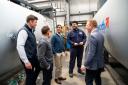Rishi Sunak during his visit to Byworth Boilers