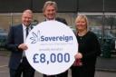 From left, Rob Dearden, director of nursing at Airedale NHS Foundation Trust, Russ Piper, trustee of Sovereign Health Care Charitable Trust and chief executive of Sovereign Health Care, Barbara Keiss, key account manager at Sovereign Health Care