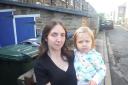 Bingley burglary victim Samantha Collins and daughter Betty, two