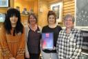 Retail manager Danielle Cadamarteri holds the Brontë Parsonage Museum’s Museums + Heritage Award, with, from left, retail assistant Laura Kerry, museum manager Nicola Peel and retail assistant Leigh Perryman.