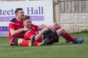 Aidan Kirby, right, was on target for Silsden again