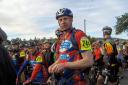 Bronte Wheelers member Kevin Hickie on the start line of the Three Peaks Cyclo Cross Race