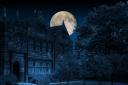 East Riddlesden Hall takes on a more scary appearance in the light of a full moon