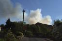 Fire service warn people to close doors and windows as eight engines deal with Ilkley Moor blaze