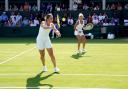 Beth Grey (left) suffered defeats in quick succession at Wimbledon alongside Emily Webley-Smith (right) and then Jonny O'Mara. Picture: John Walton/PA Wire.
