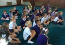 Silsden Primary School pupils during the mosque visit