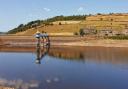 Leeming Reservoir, Oxenhope, during last summer's dry spell (photo: Mel Crossley)