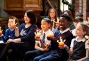 Taking part in a Christingle service