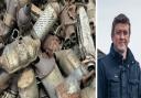 Over 1,000 catalytic converters have been stolen in three years. Right, Dan Powell, of Heycar