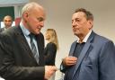 John Grogan discusses apprenticeships with Lord Blunkett at the Labour Northern Skills Conference