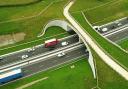The type of 'green' footbridge proposed for the Aire Valley trunk road