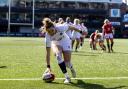 Ellie Kildunne scoring England's sixth try in their 59-3 away win over Wales in the Women's Six Nations last weekend.
