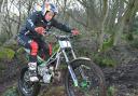 Dougie Lampkin doing what he does best at Howden Wood on Boxing Day in 2022.