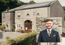 The Airedale House premises of Gallagher Family Funeral Directors, and inset, Sam Gallagher