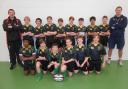 South Craven School's Year Seven and Year Eight pupils show off their new rugby kit