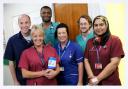 Some of the Airedale Hospital A&E staff members, who are also doing their bit to help coin in the cash for the Emergency Department Appeal