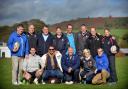 Visitors from the Danish, Swedish and Norwegian rugby football unions with coaches from the Yorkshire RFU at Parkside School, Cullingworth