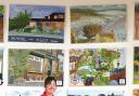 Community worker Jo Horrox and artist Chrissie Scott with some of the Postcards From Keighley
