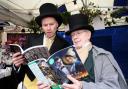 Peter Dawson, left, and Glen Berry at last year's Haworth Christmas market