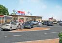 An artists' impression of the proposed Tesco store in Silsden