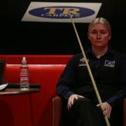 Rebecca Kenna went 4-3 up in her World Snooker Championship first qualifying round match, but a late burst by opponent Brandon Sargeant put paid to her chances. Picture: Tai Chengzhe.