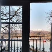 The view from our window at Waterhead hotel