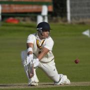 All-rounder Marcus Walmsley starred with ball rather than bat for Ossett at the weekend, with his 6-24 ensuring promotion for his side and plunging Keighley into further relegation trouble. Picture: Ray Spencer.