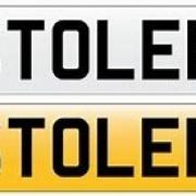 Number plate thieves have struck again