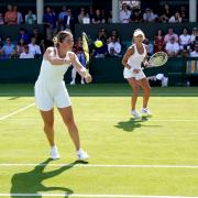 Beth Grey (left) suffered defeats in quick succession at Wimbledon alongside Emily Webley-Smith (right) and then Jonny O'Mara. Picture: John Walton/PA Wire.