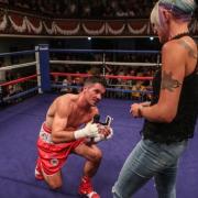 Liam gets down on one knee in the ring to propose to Mandy