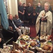 The Keighley Ukrainian community's Easter service