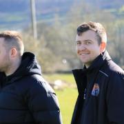 Luke Lavery (left) and Matt Cavanagh (right) have become joint-managers of Silsden's first team. Picture: Silsden AFC.