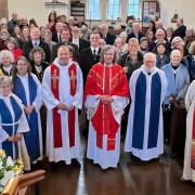 The gathering at the Festival Eucharist at All Saints