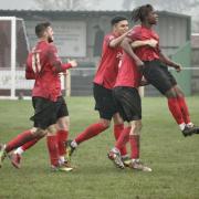 Talent Ndlovu, right, scored a consolation in his Silsden side's 3-1 defeat to Garforth