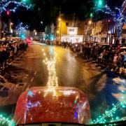 Hundreds lined Skipton High Street to see the tractor run