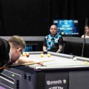 Chris Melling (right) looked on for his sixth Ultimate Pool title at the weekend, but came up just short.
