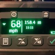 One motorist was clocked driving at 68mph