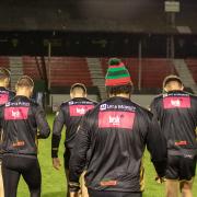 Keighley Cougars' newly sponsored training tops