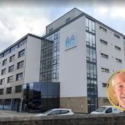 Incommunities' head office, and inset, Patrick Collins