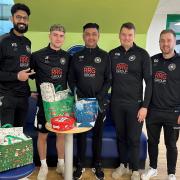 Craven for Change FC players deliver the gifts