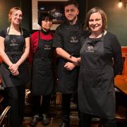 The front of house and kitchen team at The Turkey Inn