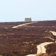 Swainby Shooting Lodge in the distance