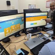 Mansha Khan, income team leader with Manningham Housing Association, expresses his delight at the new website