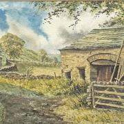 Barns in Botany Lane, Arncliffe, Littondale, by Arthur Craven