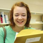 Oakbank School student Alice Turner is all smiles after opening her results